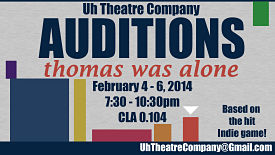 Uh Theatre Company hosts Auditions for stage adaptation of Indie Game