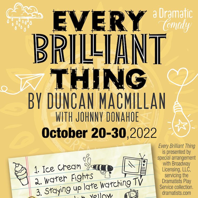 Every Brilliant Thing by Unity Theatre