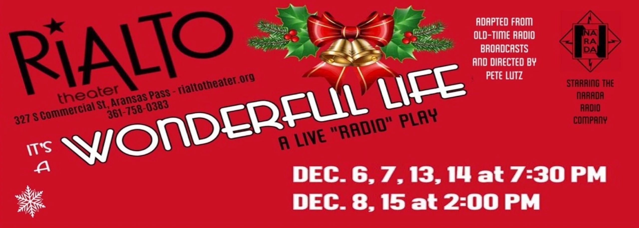 It's A Wonderful Life, a Live Radio Play by Rialto Theatre