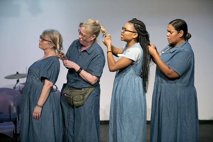 Review: Denim Doves  by Adrienne Dawes at Salvage Vanguard Theater, January 22 - February 13, 2016