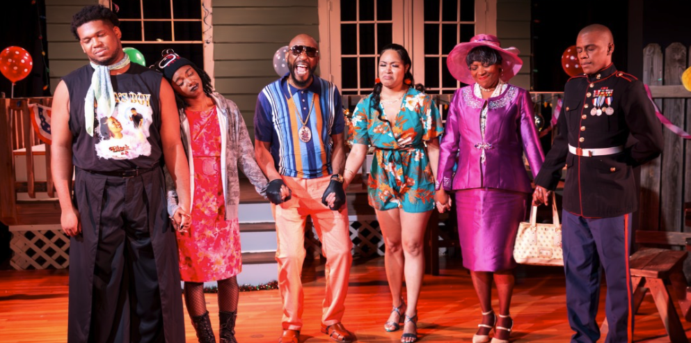 Albert Igbinigle, Vivian Noble, Marc Pouhé, Yunina Barbour-Payne, Gina Houston, Nicholas Hunter (photo by Steve Rogers)