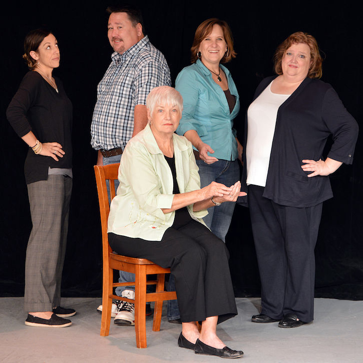 Laura Gisi, Guy Gober, Sally Stemac (sitting), Wendy Ferrell, Kay Baker. (photo: HCCT)