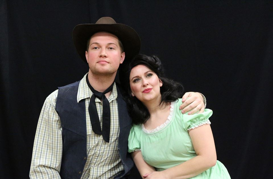 Chris Fuglestad, Amanda Golden (photo via Woodlawn Theatre)