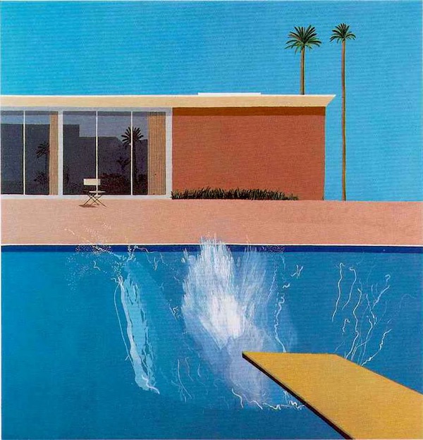A Bigger Splash by David Hockney (via SVT)