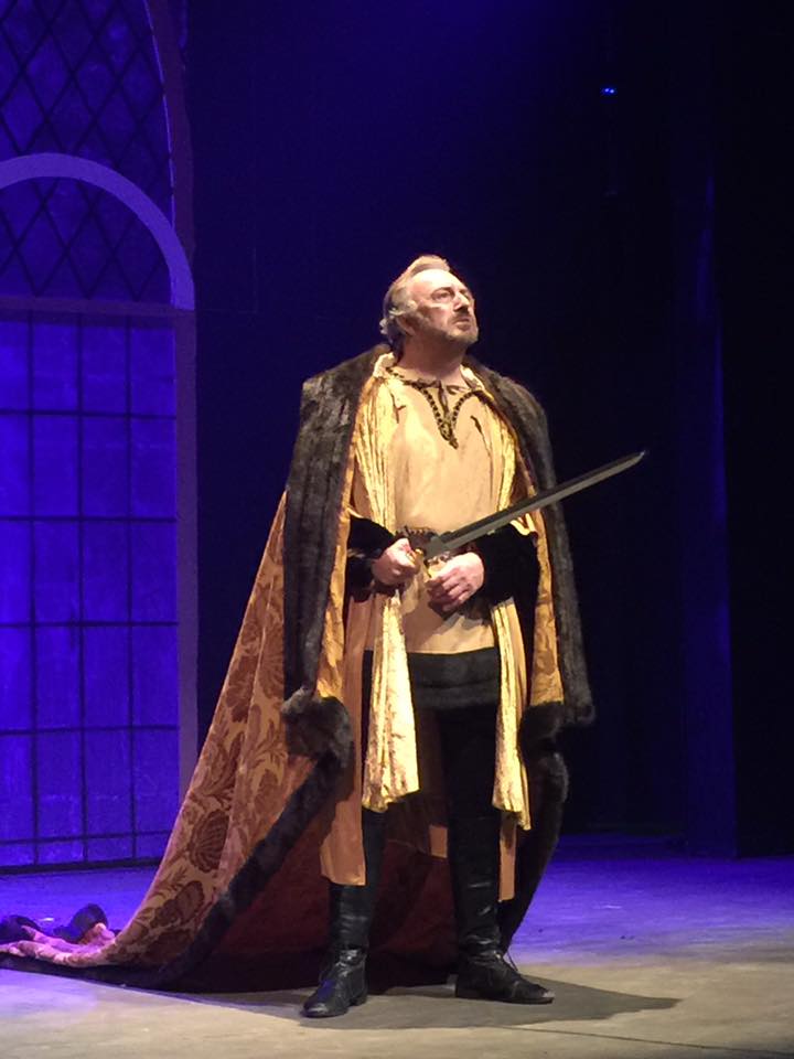 Joe Penrod as King Arthur (photo via Georgetown Palace Theatre)