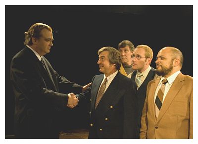 Michael Stuart, David Stahl, Huck Huckaby, Benjamin Summers, Ben Wolfe (photo: Austin Playhouse)