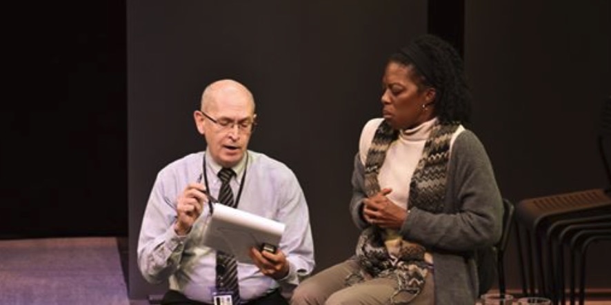 Robert Faires, Nadine Mozon (photo: Horizon Line Theatre)