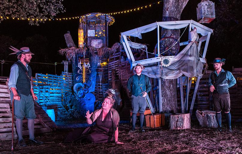The Tempest, Present Company Theatre at Rain Lily Farm, 2014 (Set design by Ia Ensterä)