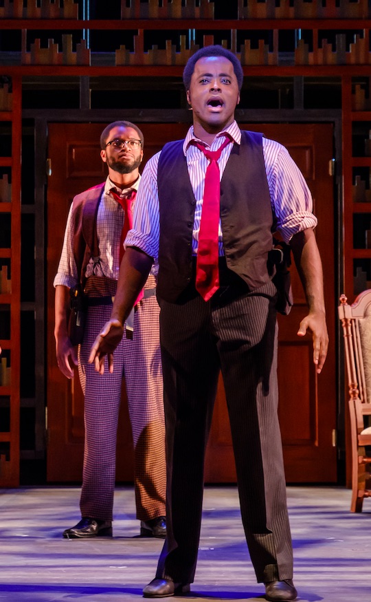 Ben Toomer as Coalhouse Walker, Jr. (photo by Texas State University)