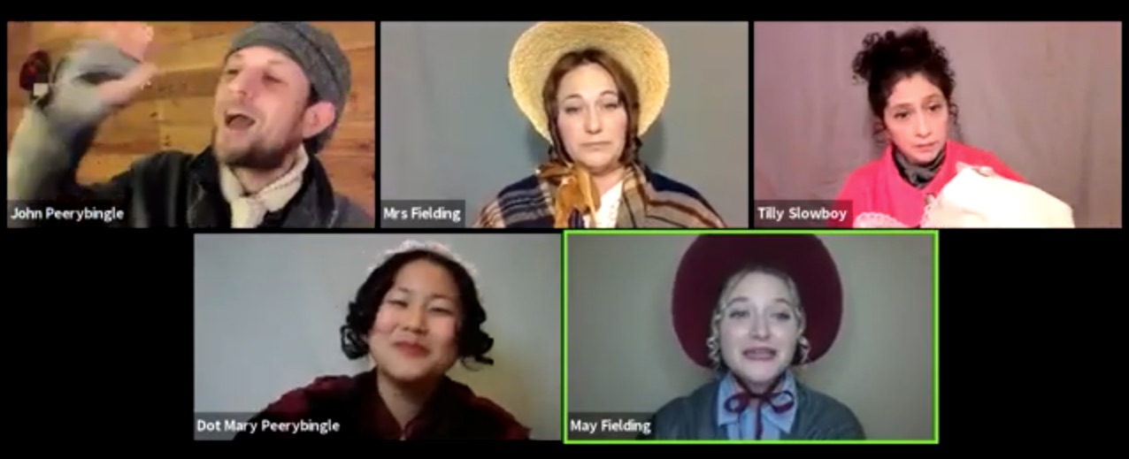 Sam Grimes, Jennifer Fielding, Jessica Medina, Annie Kim Hendriux, Annie Merrit (screen capture)