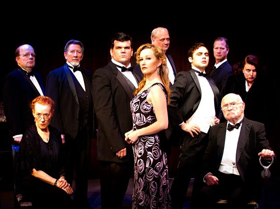 Craig Kanne, Bernadette Nason, Steve Shearer, Brian Coughlin, Hildreth England, Michael Stuart, Stephen Mercantel, Christopher Loveless, Dirk van Allen, Laura Walberg (photo: Austin Playhouse)